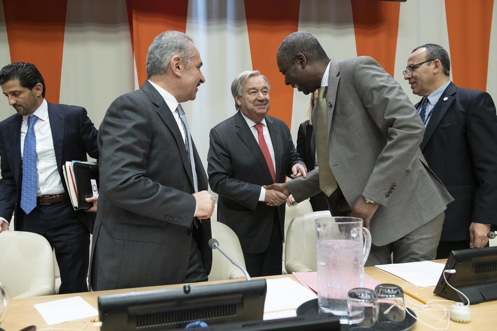 联合国秘书长古特雷斯出席第43届“77国集团加中国”外交部长年会开幕式。（资料图片--2019年9月27日）